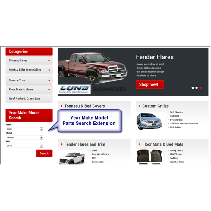  Parts Search Magento Extension