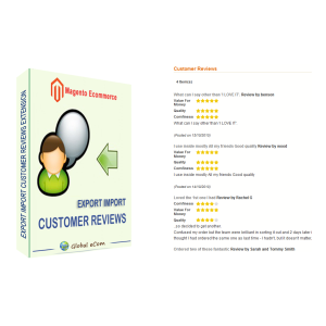 Magento import customer reviews extension